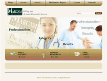 Tablet Screenshot of marcamassociates.com